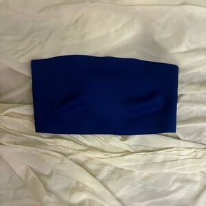 S Free People Blue Scuba Bandeau bralette strapless bra